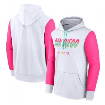Men's San Diego Padres 2022 White City Connect Pullover Hoodie