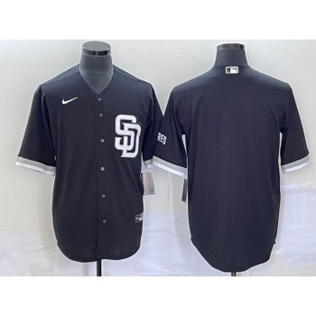 Men's San Diego Padres Blank Black Cool Base Stitched Baseball Jersey Men's San Diego Padres Blank Black Cool Base Stitched Baseball Jersey