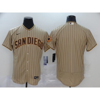 Men's San Diego Padres Blank Tan Brown Flex Base Stitched MLB Jersey Men's San Diego Padres Blank Tan Brown Flex Base Stitched MLB Jersey