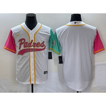 Men's San Diego Padres Blank White City Connect Cool Base Stitched Baseball Jersey Men's San Diego Padres Blank White City Connect Cool Base Stitched Baseball Jersey