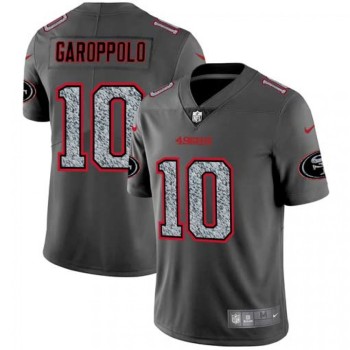 Men's San Francisco 49ers #10 Jimmy Garoppolo 2019 Gray Fashion Static Limited Stitched NFL Jersey Men's San Francisco 49ers #10 Jimmy Garoppolo 2019 Gray Fashion Static Limited Stitched NFL Jersey