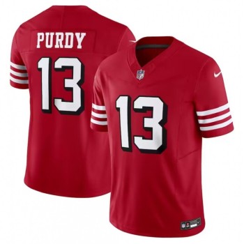 Men's San Francisco 49ers #13 Brock Purdy 2023 F.U.S.E. New Red Vapor Untouchable Limited Stitched Football Jersey Men's San Francisco 49ers #13 Brock Purdy 2023 F.U.S.E. New Red Vapor Untouchable Limited Stitched Football Jersey