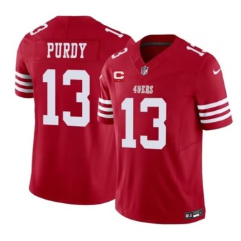 Men's San Francisco 49ers #13 Brock Purdy Red 2023 F.U.S.E. With 1-Star C Patch Vapor Untouchable Limited Stitched Football Jersey Men's San Francisco 49ers #13 Brock Purdy Red 2023 F.U.S.E. With 1-Star C Patch Vapor Untouchable Limited Stitched Football Jersey