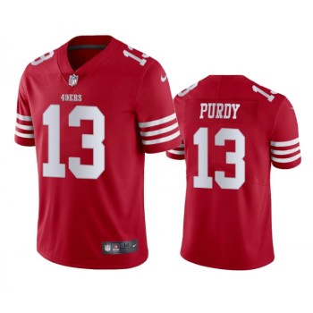 Men's San Francisco 49ers #13 Brock Purdy Red Vapor Untouchable Limited Stitched Football Jersey Men's San Francisco 49ers #13 Brock Purdy Red Vapor Untouchable Limited Stitched Football Jersey
