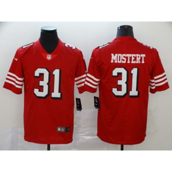Men's San Francisco 49ers #31 Raheem Mostert New Red Vapor Untouchable Limited Stitched NFL Jersey Men's San Francisco 49ers #31 Raheem Mostert New Red Vapor Untouchable Limited Stitched NFL Jersey
