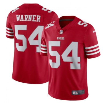Men's San Francisco 49ers #54 Fred Warner 2022 New Scarlet Vapor Untouchable Stitched Football Jersey Men's San Francisco 49ers #54 Fred Warner 2022 New Scarlet Vapor Untouchable Stitched Football Jersey