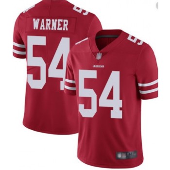 Men's San Francisco 49ers #54 Fred Warner Red Vapor Untouchable Limited Stitched NFL Jersey Men's San Francisco 49ers #54 Fred Warner Red Vapor Untouchable Limited Stitched NFL Jersey