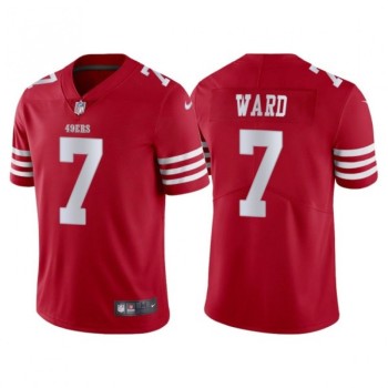 Men's San Francisco 49ers #7 Charvarius Ward Red Vapor Untouchable Limited Stitched Football Jersey Men's San Francisco 49ers #7 Charvarius Ward Red Vapor Untouchable Limited Stitched Football Jersey