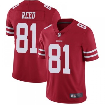 Men's San Francisco 49ers #81 Jordan Reed Red Vapor Untouchable Limited Stitched Jersey Men's San Francisco 49ers #81 Jordan Reed Red Vapor Untouchable Limited Stitched Jersey