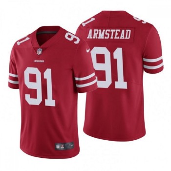 Men's San Francisco 49ers #91 Arik Armstead Red Vapor Untouchable Limited Stitched Jersey Men's San Francisco 49ers #91 Arik Armstead Red Vapor Untouchable Limited Stitched Jersey