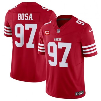 Men's San Francisco 49ers #97 Nick Bosa Red 2023 F.U.S.E. With 2-Star C Patch Vapor Untouchable Limited Stitched Football Jersey Men's San Francisco 49ers #97 Nick Bosa Red 2023 F.U.S.E. With 2-Star C Patch Vapor Untouchable Limited Stitched Football Jersey