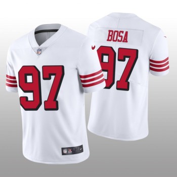 Men's San Francisco 49ers #97 Nick Bosa White Color Rush Limited Stitched NFL Jersey Men's San Francisco 49ers #97 Nick Bosa White Color Rush Limited Stitched NFL Jersey