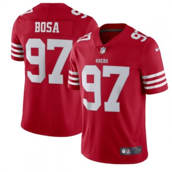 Men's San Francisco 49ers #97 Bosa 2022 New Scarlet Vapor Untouchable Stitched Football Jersey Men's San Francisco 49ers #97 Bosa 2022 New Scarlet Vapor Untouchable Stitched Football Jersey