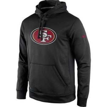 Men's San Francisco 49ers Black Practice Performance Pullover Hoodie