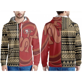 Men's San Francisco 49ers Red/Gold Pullover Hoodie