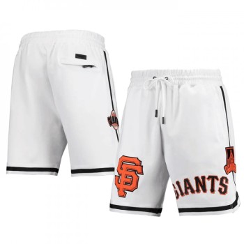 Men's San Francisco Giants White Team Shorts Men's San Francisco Giants White Team Shorts