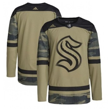 Men's Seattle Kraken Blank Olive Salute To Service Stitched Jersey Men's Seattle Kraken Blank Olive Salute To Service Stitched Jersey