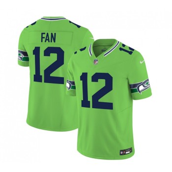 Men's Seattle Seahawks #12 Fan 2023 F.U.S.E. Green Limited Stitched Football Jersey Men's Seattle Seahawks #12 Fan 2023 F.U.S.E. Green Limited Stitched Football Jersey