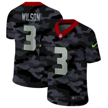 Men's Seattle Seahawks #3 Russell Wilson 2020 Camo Limited Stitched Jersey Men's Seattle Seahawks #3 Russell Wilson 2020 Camo Limited Stitched Jersey