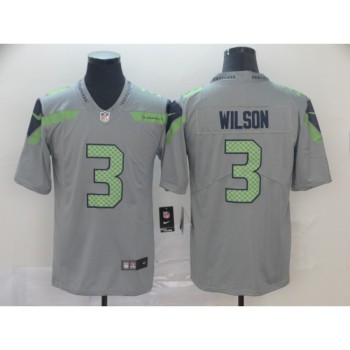Men's Seattle Seahawks #3 Russell Wilson Gray Inverted Legend Stitched NFL Jersey Men's Seattle Seahawks #3 Russell Wilson Gray Inverted Legend Stitched NFL Jersey