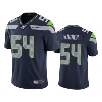 Men's Seattle Seahawks #54 Bobby Wagner Navy 2019 100th Season Vapor Untouchable Limited Stitched NFL Jersey Men's Seattle Seahawks #54 Bobby Wagner Navy 2019 100th Season Vapor Untouchable Limited Stitched NFL Jersey