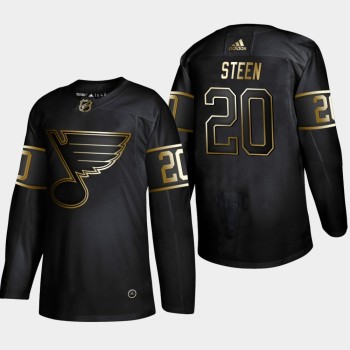 Men's St. Louis Blues #20 Alexander Steen 2019 Black Golden Edition Stitched NHL Jersey Men's St. Louis Blues #20 Alexander Steen 2019 Black Golden Edition Stitched NHL Jersey