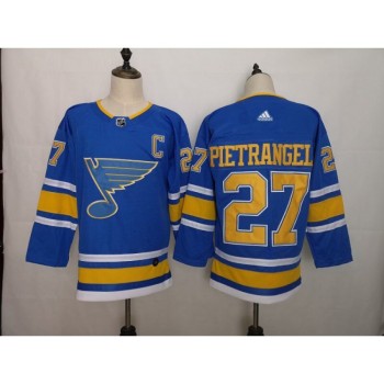 Men's St. Louis Blues #27 Alex Pietrangelo Blue Stitched NHL Jersey Men's St. Louis Blues #27 Alex Pietrangelo Blue Stitched NHL Jersey