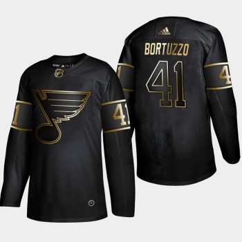 Men's St. Louis Blues #41 Robert Bortuzzo 2019 Black Golden Edition Stitched NHL Jersey Men's St. Louis Blues #41 Robert Bortuzzo 2019 Black Golden Edition Stitched NHL Jersey