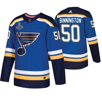 Men's St. Louis Blues #50 Jordan Binnington Blue Fashion 2019 Stanley Cup Champions Stitched NHL Jersey Men's St. Louis Blues #50 Jordan Binnington Blue Fashion 2019 Stanley Cup Champions Stitched NHL Jersey