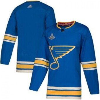 Men's St. Louis Blues Blue 2019 Stanley Cup Champions Stitched NHL Jersey Men's St. Louis Blues Blue 2019 Stanley Cup Champions Stitched NHL Jersey
