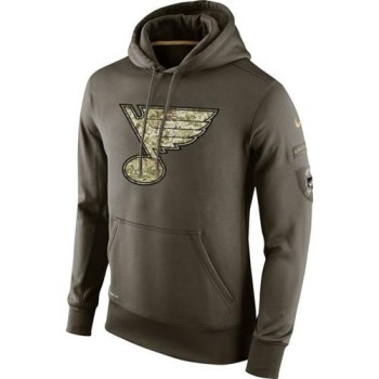 Men's St. Louis Blues Salute To Service NHL Hoodie