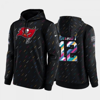 Men's Tampa Bay Buccaneers #12 Tom Brady 2021 Charcoal Crucial Catch Therma Pullover Hoodie Men's Tampa Bay Buccaneers #12 Tom Brady 2021 Charcoal Crucial Catch Therma Pullover Hoodie