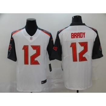 Men's Tampa Bay Buccaneers #12 Tom Brady White Stitched NFL Jersey