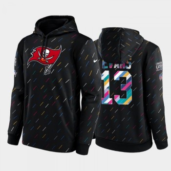 Men's Tampa Bay Buccaneers #13 Mike Evans 2021 Charcoal Crucial Catch Therma Pullover Hoodie Men's Tampa Bay Buccaneers #13 Mike Evans 2021 Charcoal Crucial Catch Therma Pullover Hoodie