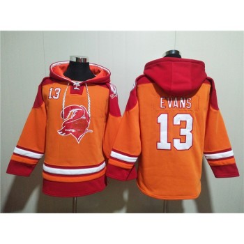 Men's Tampa Bay Buccaneers #13 Mike Evans Orange/Red Ageless Must-Have Lace-Up Pullover Hoodie Men's Tampa Bay Buccaneers #13 Mike Evans Orange/Red Ageless Must-Have Lace-Up Pullover Hoodie