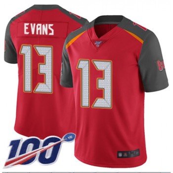 Men's Tampa Bay Buccaneers #13 Mike Evans Red 2019 100th Season Vapor Untouchable Limited Stitched NFL Jersey