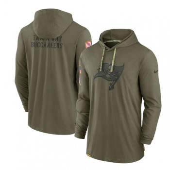 Men's Tampa Bay Buccaneers 2022 Olive Salute to Service Tonal Pullover Hoodie Men's Tampa Bay Buccaneers 2022 Olive Salute to Service Tonal Pullover Hoodie