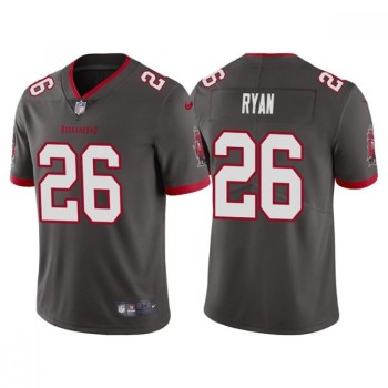 Men's Tampa Bay Buccaneers #26 Logan Ryan Grey Vapor Untouchable Limited Stitched Jersey Men's Tampa Bay Buccaneers #26 Logan Ryan Grey Vapor Untouchable Limited Stitched Jersey