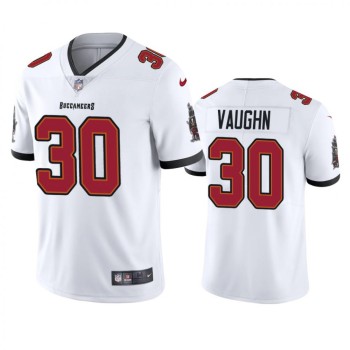 Men's Tampa Bay Buccaneers #30 Ke'Shawn Vaughn New White Vapor Untouchable Limited Stitched Jersey Men's Tampa Bay Buccaneers #30 Ke'Shawn Vaughn New White Vapor Untouchable Limited Stitched Jersey