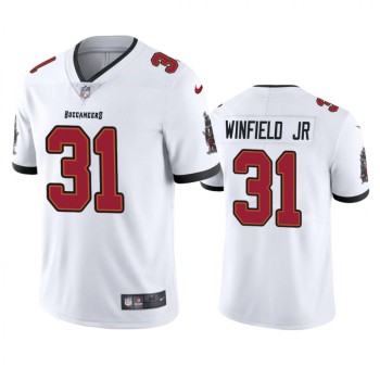 Men's Tampa Bay Buccaneers #31 Antoine Winfield Jr. New White Vapor Untouchable Limited Stitched Jersey Men's Tampa Bay Buccaneers #31 Antoine Winfield Jr. New White Vapor Untouchable Limited Stitched Jersey
