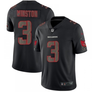 Men's Tampa Bay Buccaneers #3 Jameis Winston 2018 Black Impact Limited Stitched NFL Jersey Men's Tampa Bay Buccaneers #3 Jameis Winston 2018 Black Impact Limited Stitched NFL Jersey