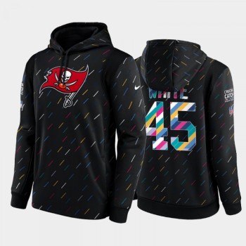 Men's Tampa Bay Buccaneers #45 Devin White 2021 Charcoal Crucial Catch Therma Pullover Hoodie Men's Tampa Bay Buccaneers #45 Devin White 2021 Charcoal Crucial Catch Therma Pullover Hoodie