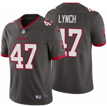 Men's Tampa Bay Buccaneers #47 John Lynch New Grey Vapor Untouchable Limited Stitched NFL Jersey Men's Tampa Bay Buccaneers #47 John Lynch New Grey Vapor Untouchable Limited Stitched NFL Jersey