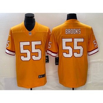 Men's Tampa Bay Buccaneers #55 Derrick Brooks Orange Vapor Untouchable Limited Stitched Jersey Men's Tampa Bay Buccaneers #55 Derrick Brooks Orange Vapor Untouchable Limited Stitched Jersey