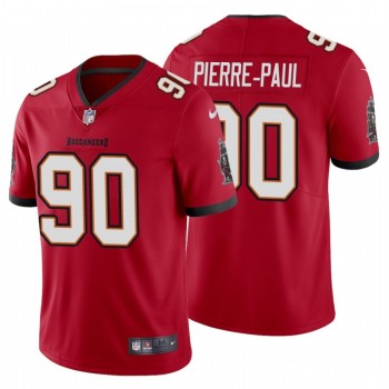 Men's Tampa Bay Buccaneers #90 Jason Pierre-Paul New Red Vapor Untouchable Limited Stitched Jersey Men's Tampa Bay Buccaneers #90 Jason Pierre-Paul New Red Vapor Untouchable Limited Stitched Jersey