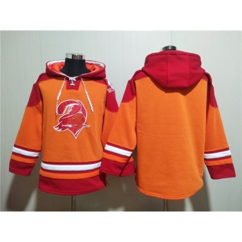 Men's Tampa Bay Buccaneers Blank Orange/Red Ageless Must-Have Lace-Up Pullover Hoodie Men's Tampa Bay Buccaneers Blank Orange/Red Ageless Must-Have Lace-Up Pullover Hoodie