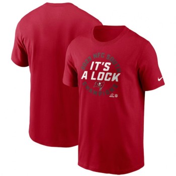 Men's Tampa Bay Buccaneers Red 2023 NFC South Division Champions Locker Room Trophy Collection T-Shirt Men's Tampa Bay Buccaneers Red 2023 NFC South Division Champions Locker Room Trophy Collection T-Shirt