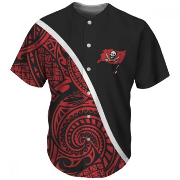 Men's Tampa Bay Buccaneers Red/Black Baseball Jersey Men's Tampa Bay Buccaneers Red/Black Baseball Jersey