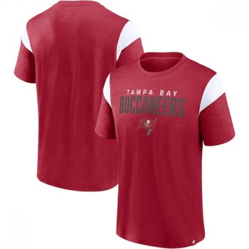 Men's Tampa Bay Buccaneers Red/White Home Stretch Team T-Shirt Men's Tampa Bay Buccaneers Red/White Home Stretch Team T-Shirt