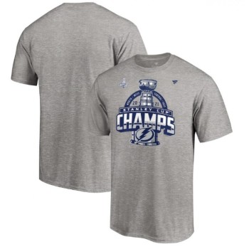 Men's Tampa Bay Lightning 2021 Gray Stanley Cup Champions Locker Room T-Shirt Men's Tampa Bay Lightning 2021 Gray Stanley Cup Champions Locker Room T-Shirt